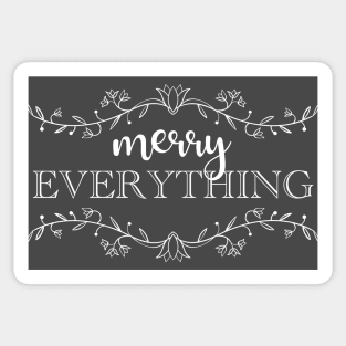 Merry Everything Inclusive Seasons Greetings Happy Holidays Sticker